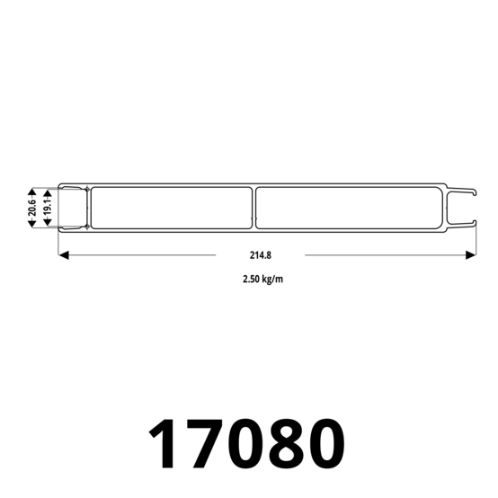 17080 Aluminium BW 25 Tie Rod