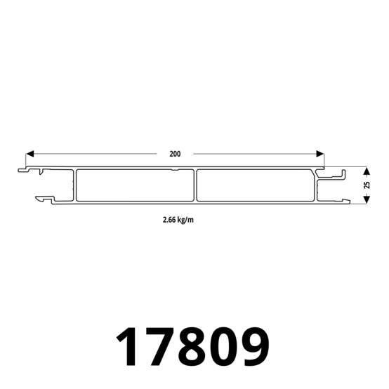 Aluminium ALU TS BW25-EUROSNAP