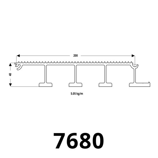 Aluminium Bodenprofil