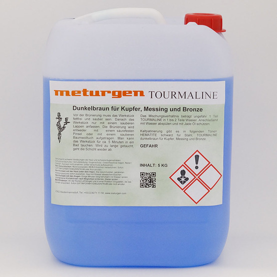 Tourmaline Brünierung für Kupfer, Ms, Bz 5 KG