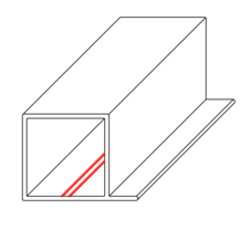 Aluminium Faltstegrohr L