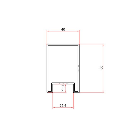 Aluminium Groove Profile