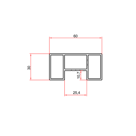 Aluminium Cross Profile