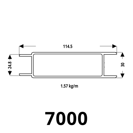 Aluminium BW 30 Zuganker